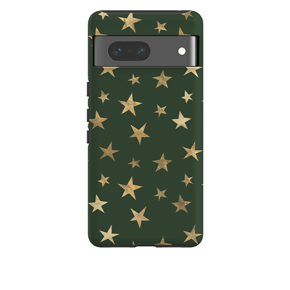 Google Tough Case - Green and Gold Stars
