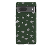 Google Tough Case - Green and Silver Stars