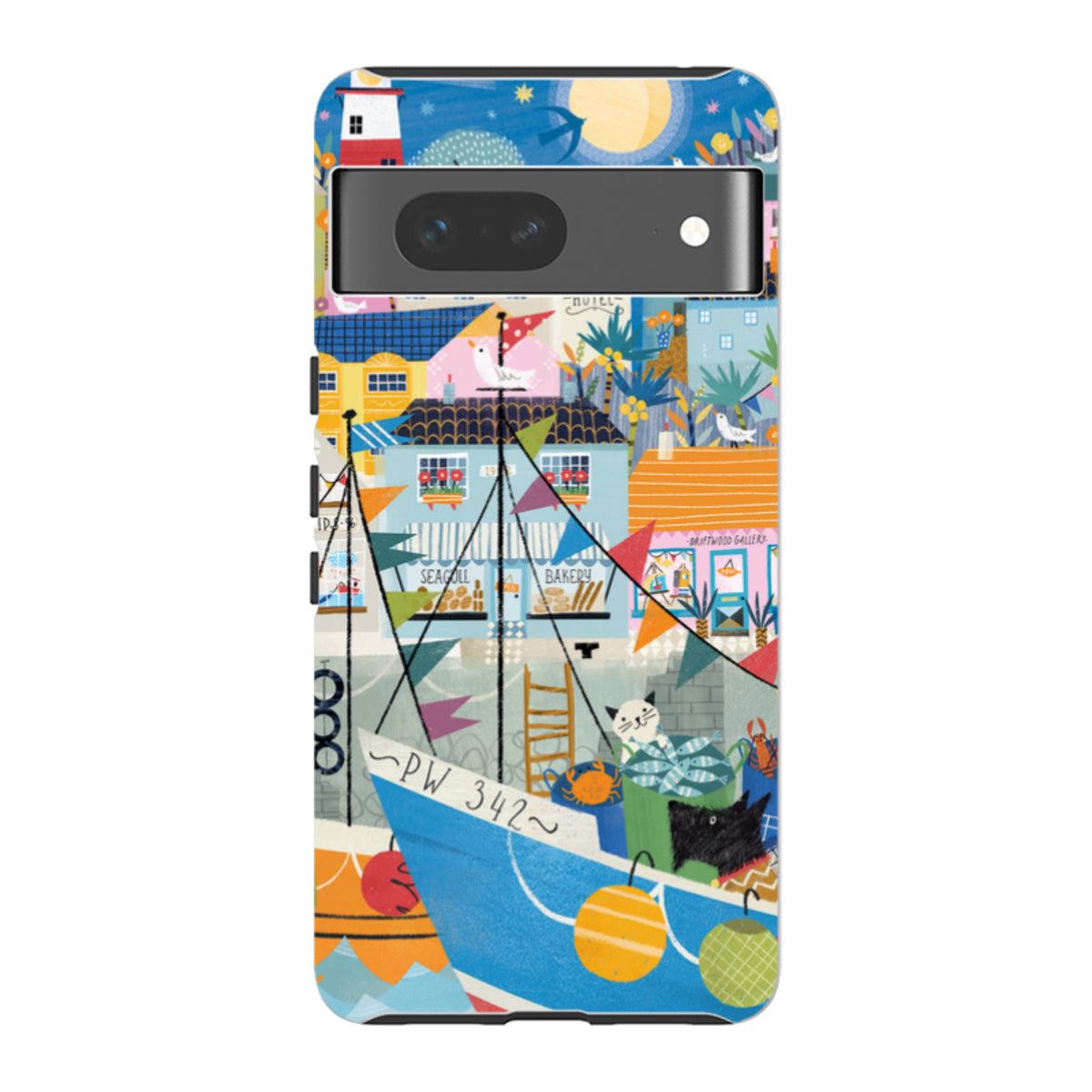 Google Tough Case - Nacht Hafen 1 Von Ali Brookes