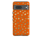 Google Tough Case - Orange and Gold Dots