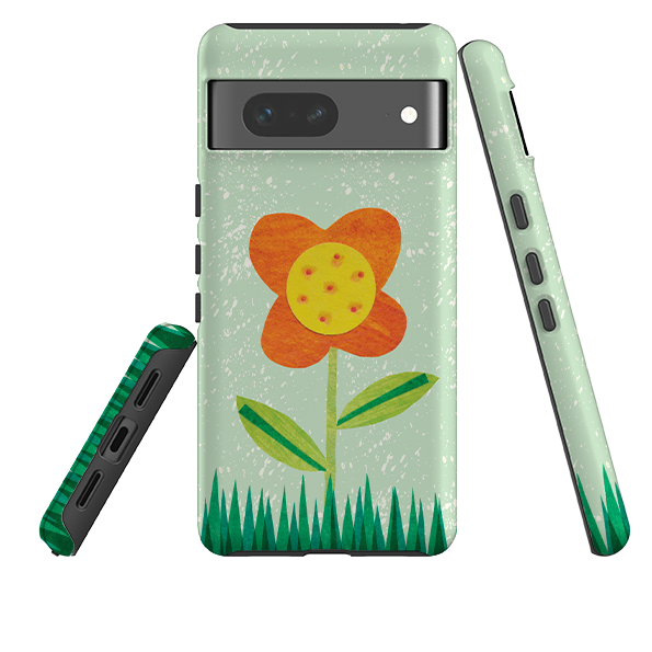 Google Tough Case - Orange Flower By Tracey English