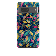 Google Tough Case - Pink and Teal Leaves