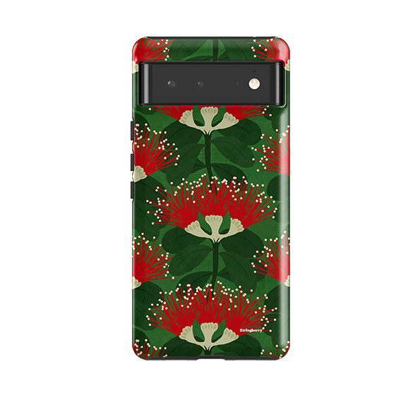 Google Tough Case – Pohutukawa Grün Und Rot Von Katherine Quinn