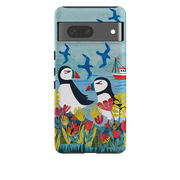 Google Tough  Case - Puffins By Tracey English