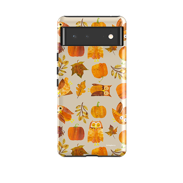 Google Tough Case -  Pumpkins and Owls By Tracey English