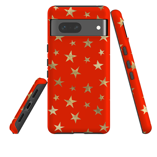 Google Tough Case - Red and Gold Stars