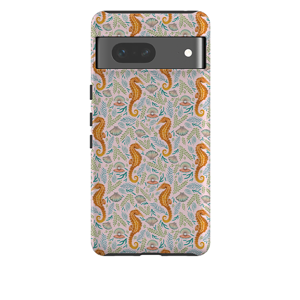 Google Tough Case -  Seahorse Pink By Catherine Rowe