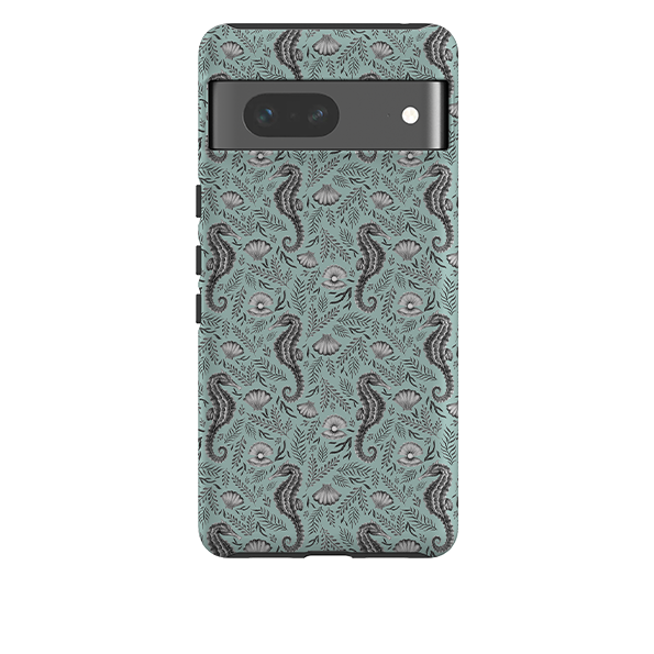 Google Tough Case -  Seahorse Seafoam By Catherine Rowe
