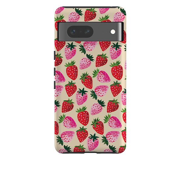 Google Tough Case - Strawberry Scatter Cream By Emma Frances Grant