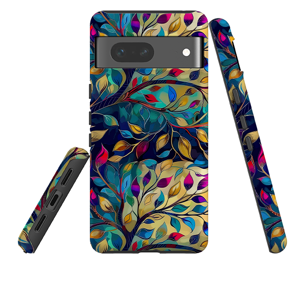 Google Tough Case - Teal Leaves