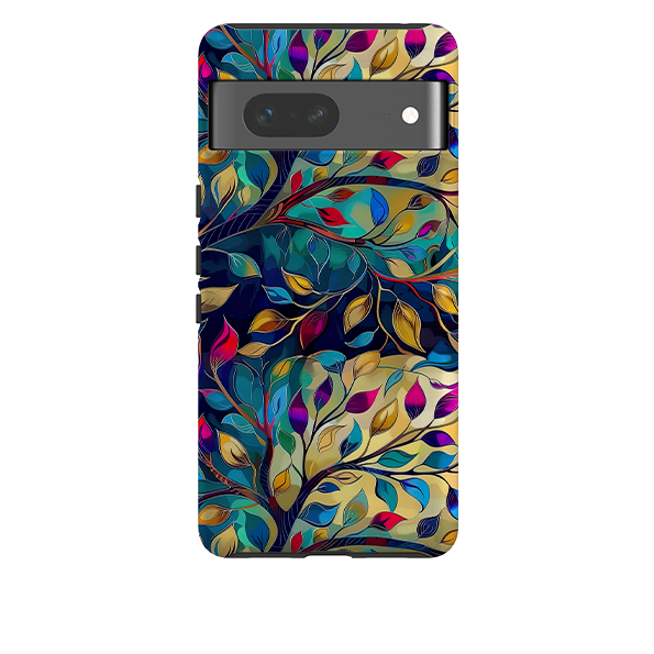 Google Tough Case - Teal Leaves