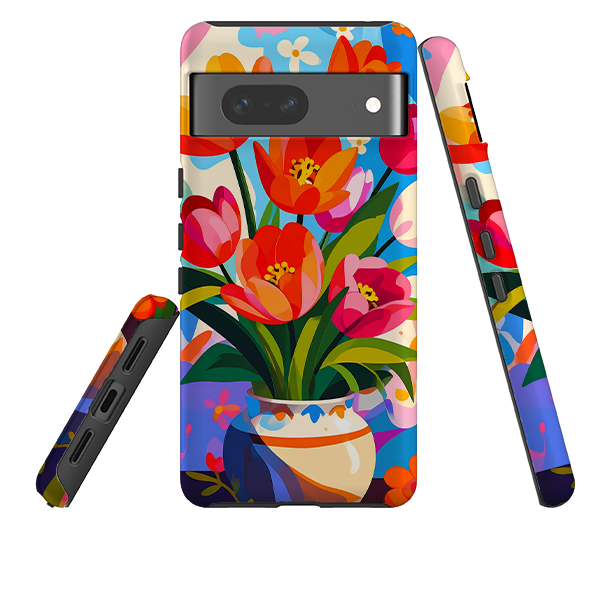 Google Tough Case - Tulip Pot Floral