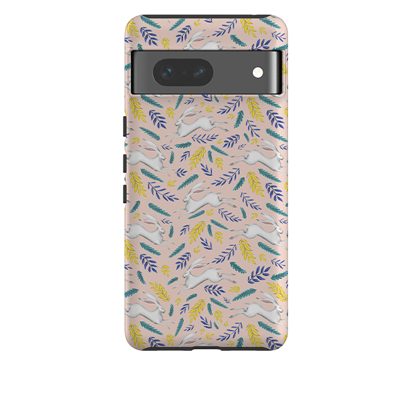 Google Tough Case -  White Hare Pattern By Catherine Rowe