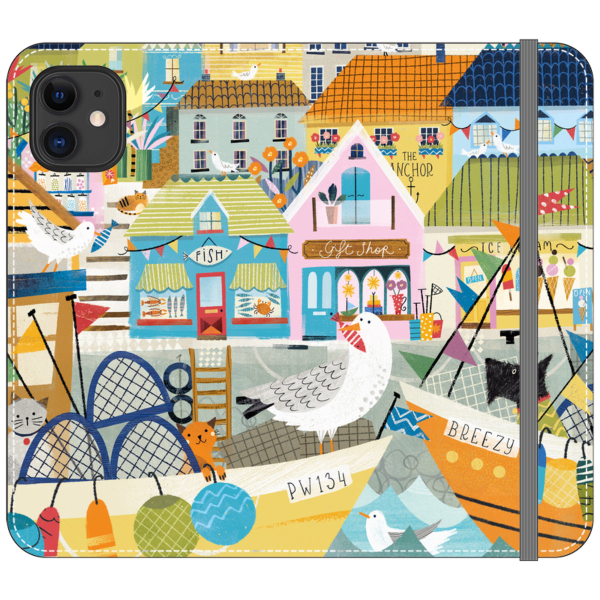 Harbour Wallet Case By Ali Brookes