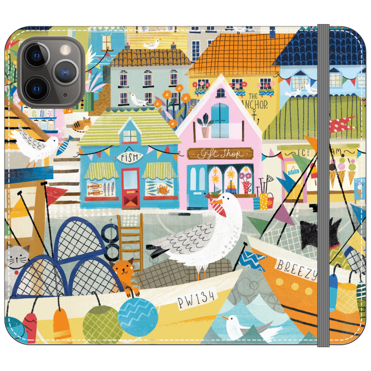 Harbour Wallet Case By Ali Brookes