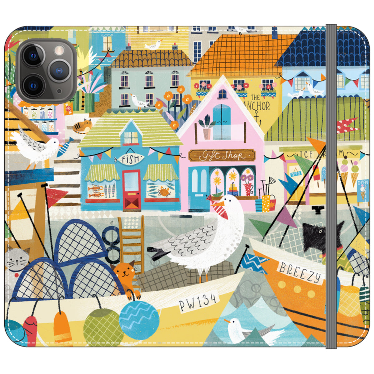 Harbour Wallet Case By Ali Brookes