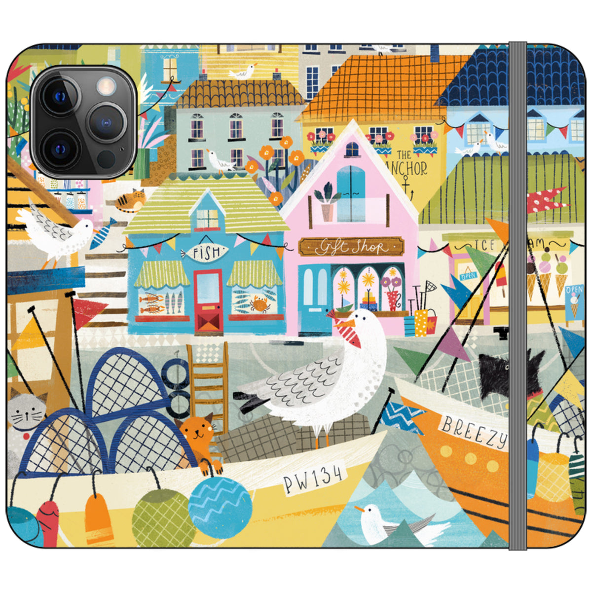 Harbour Wallet Case By Ali Brookes