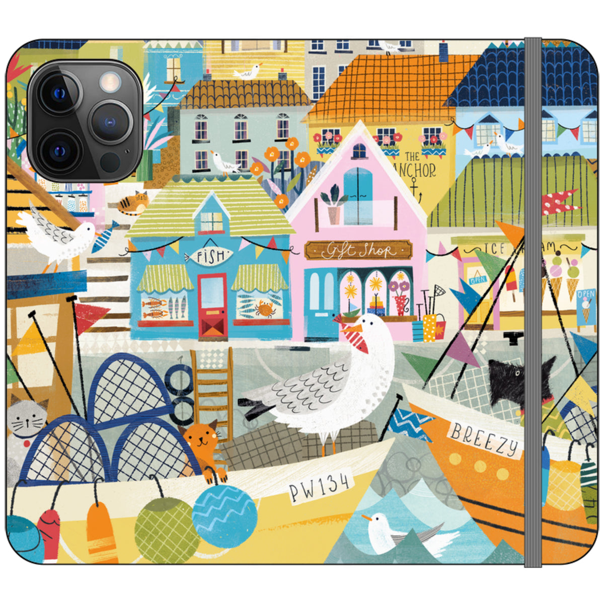Harbour Wallet Case By Ali Brookes