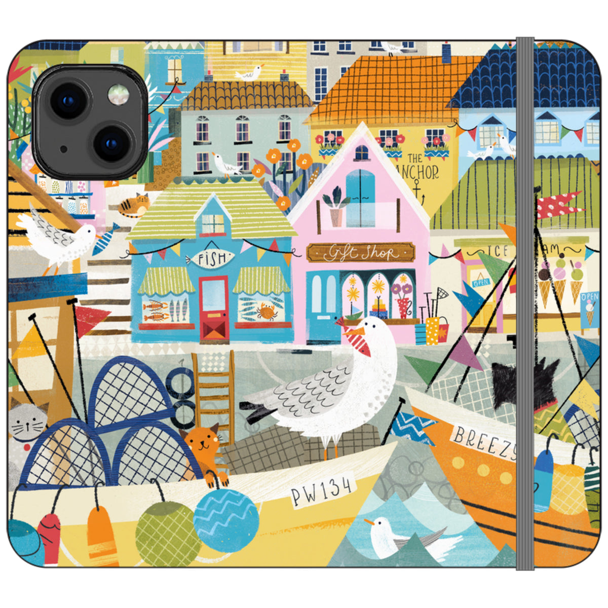Harbour Wallet Case By Ali Brookes