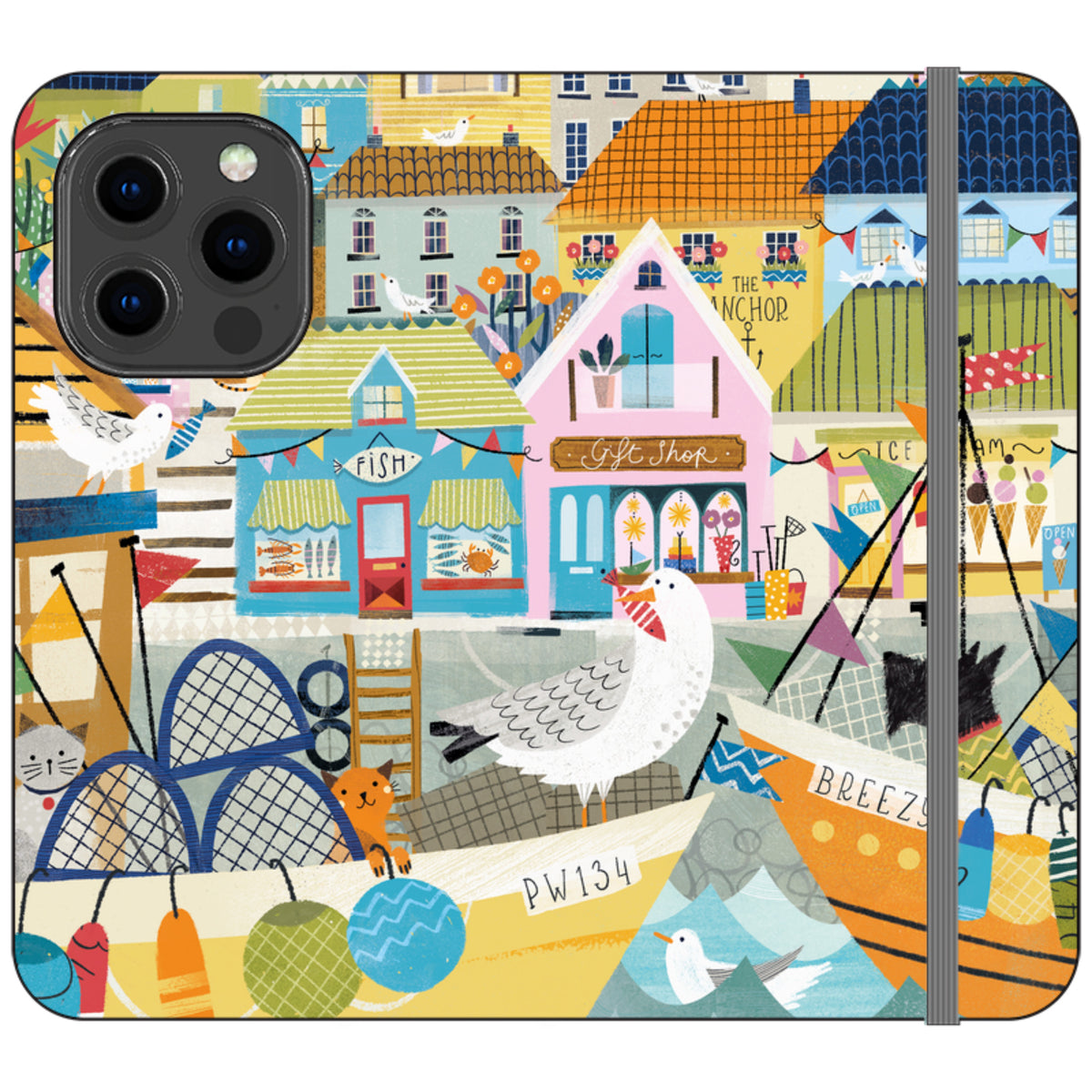 Harbour Wallet Case By Ali Brookes