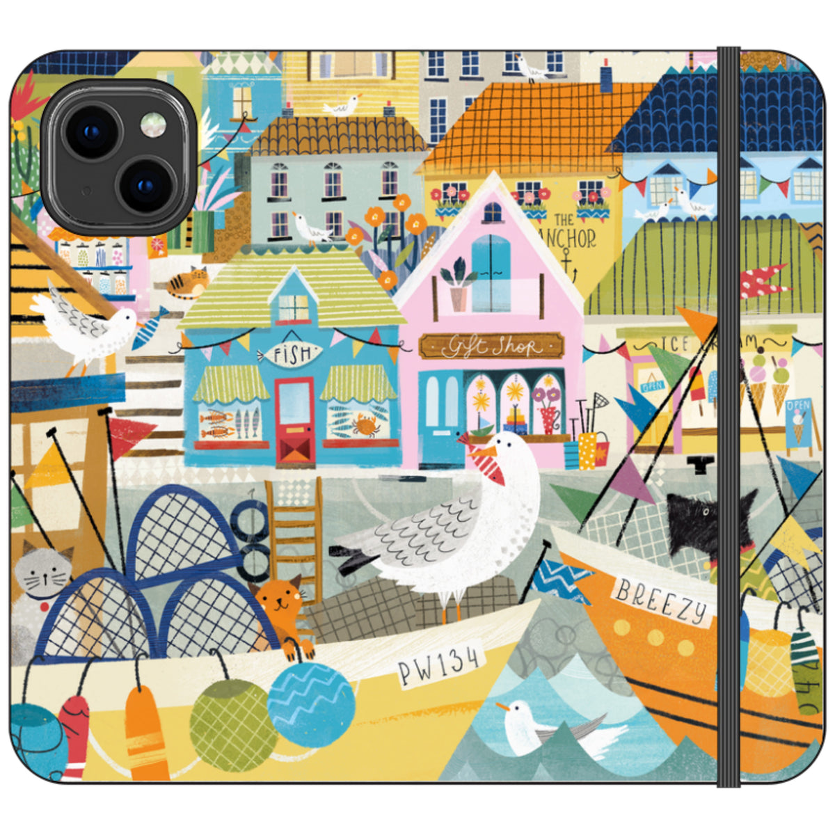 Harbour Wallet Case By Ali Brookes
