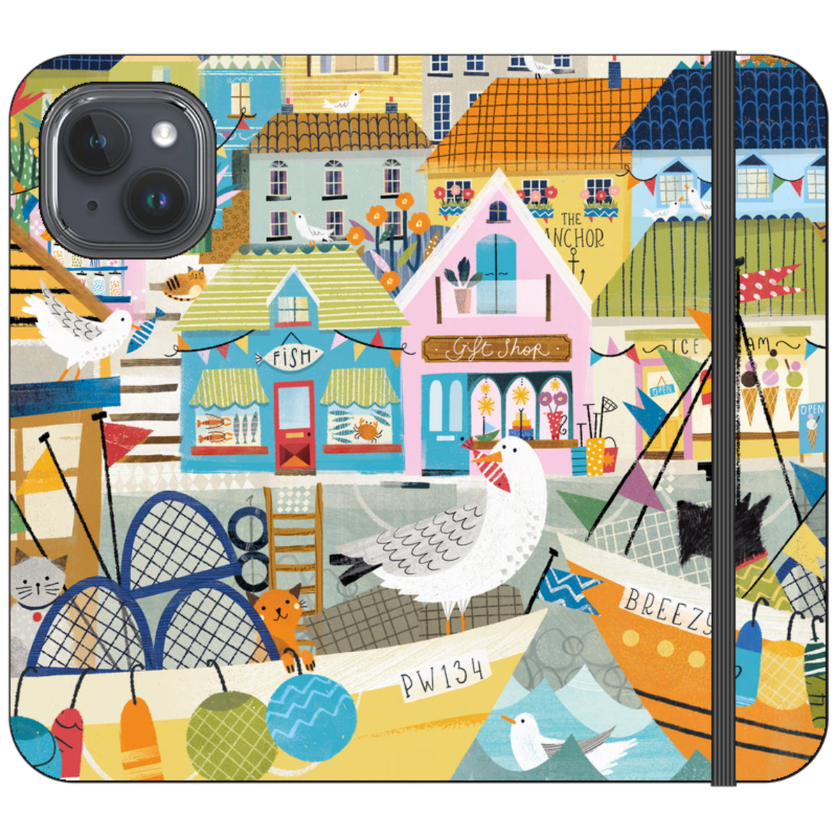 Harbour Wallet Case By Ali Brookes