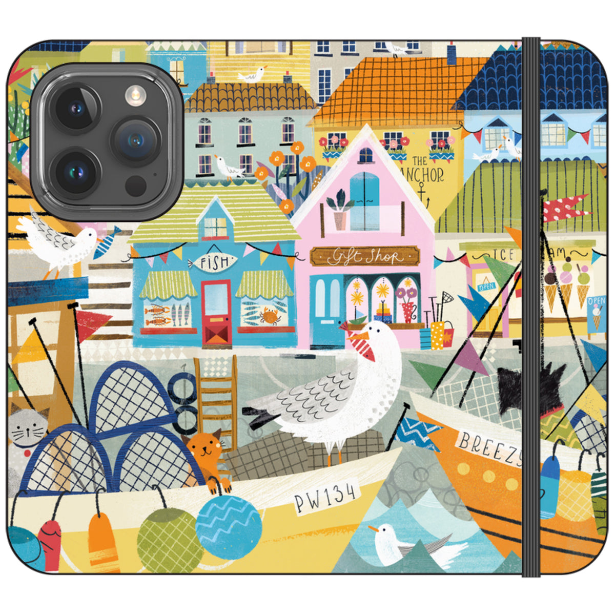 Harbour Wallet Case By Ali Brookes