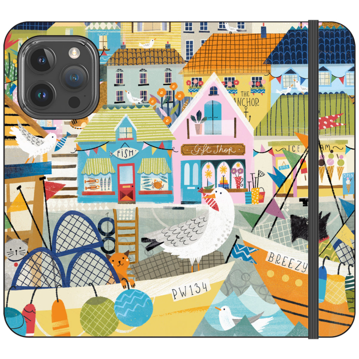 Harbour Wallet Case By Ali Brookes