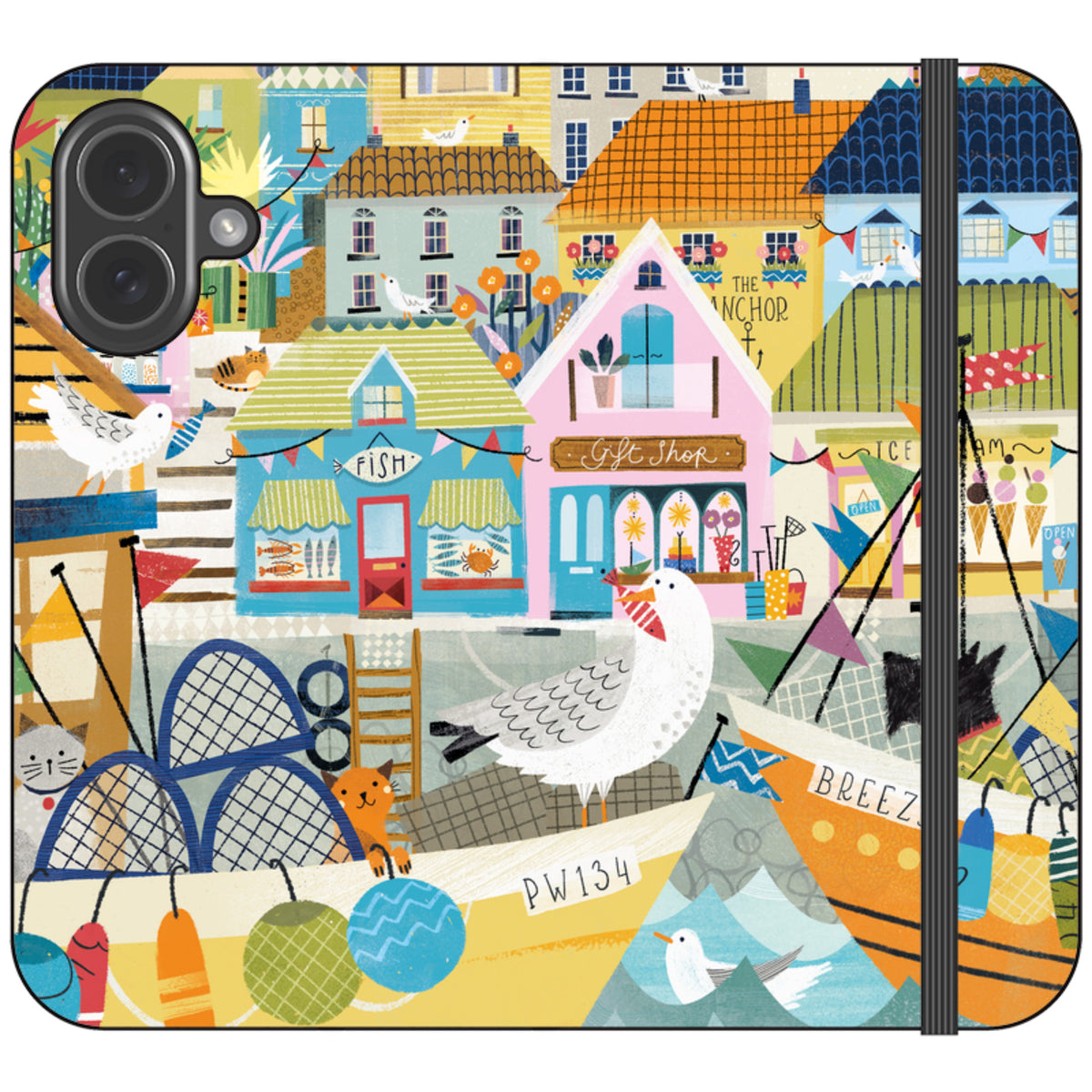 Harbour Wallet Case By Ali Brookes