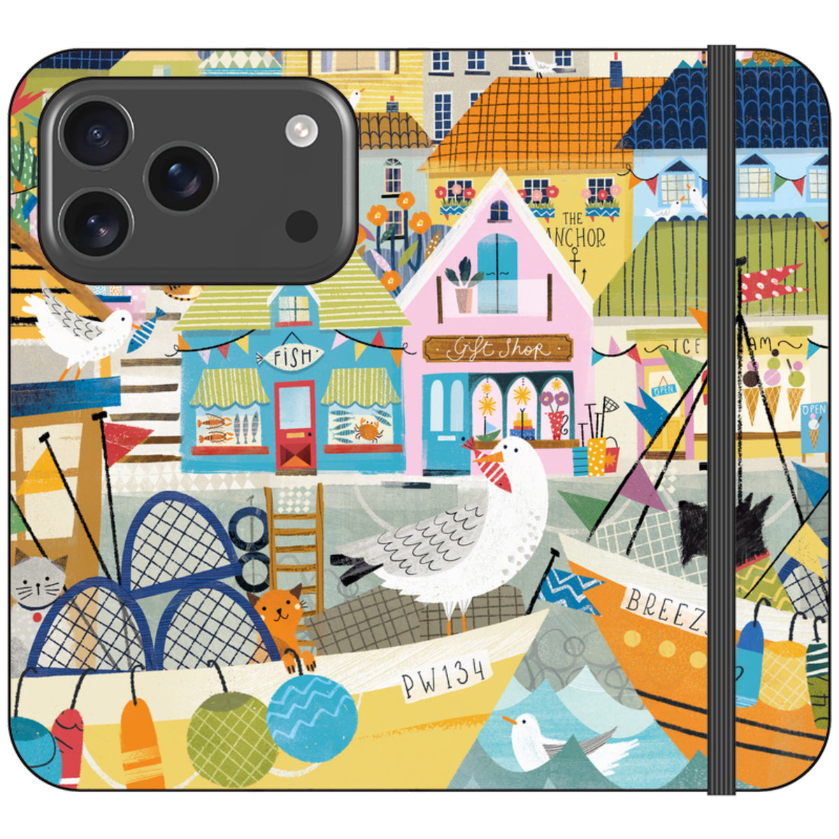 Harbour Wallet Case By Ali Brookes