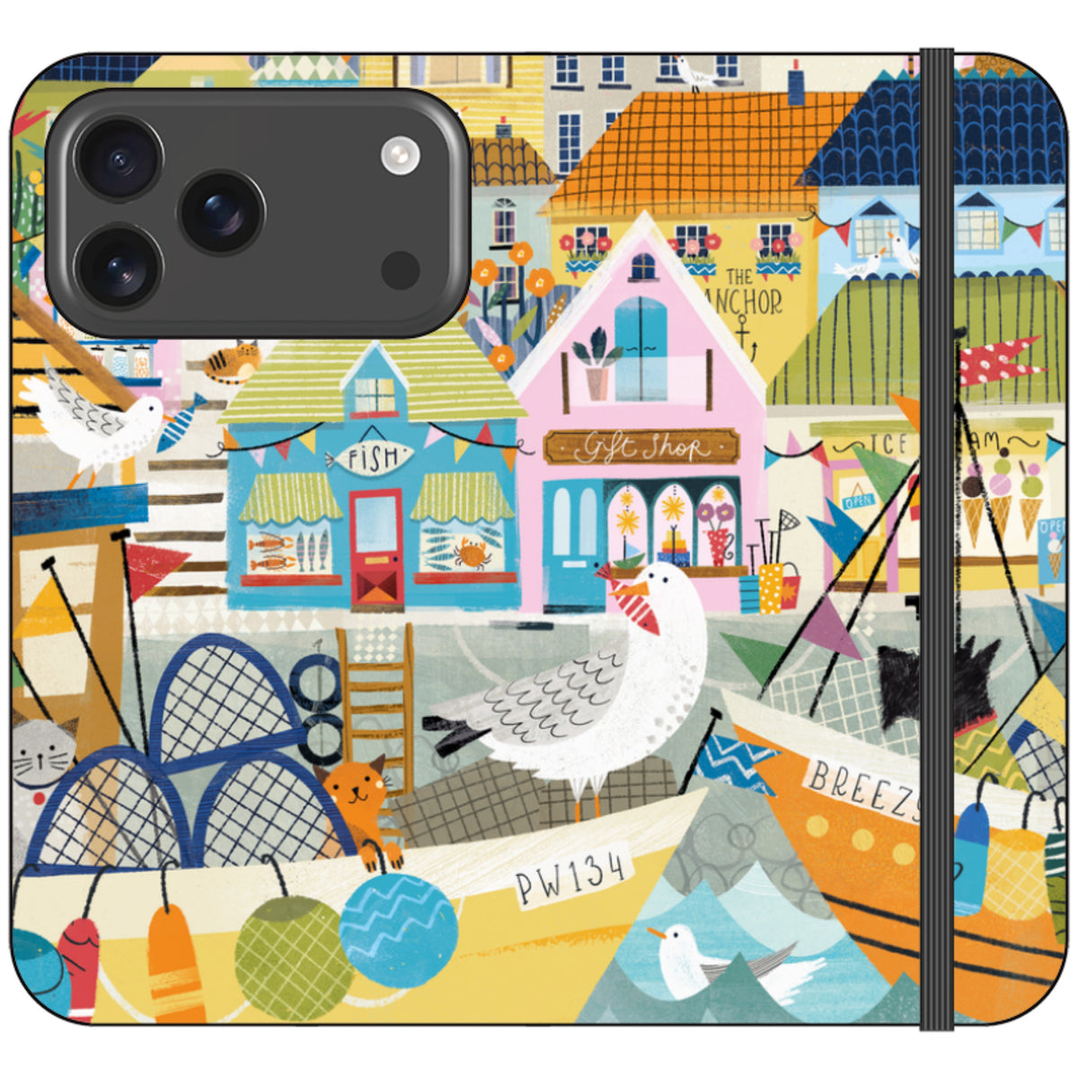 Harbour Wallet Case By Ali Brookes