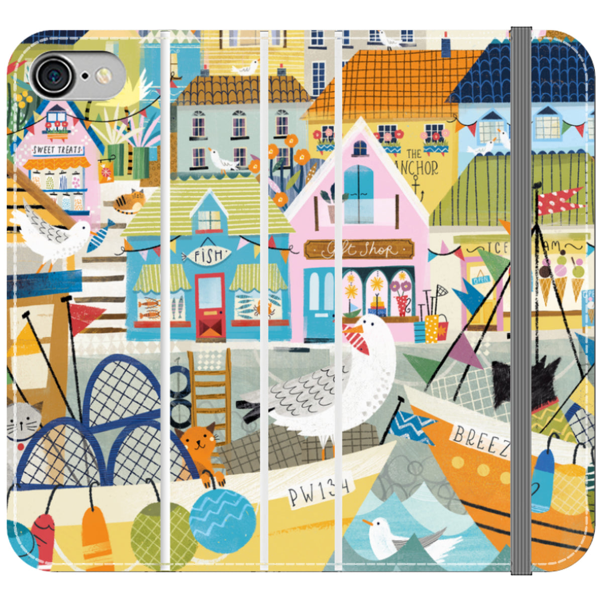 Harbour Wallet Case By Ali Brookes