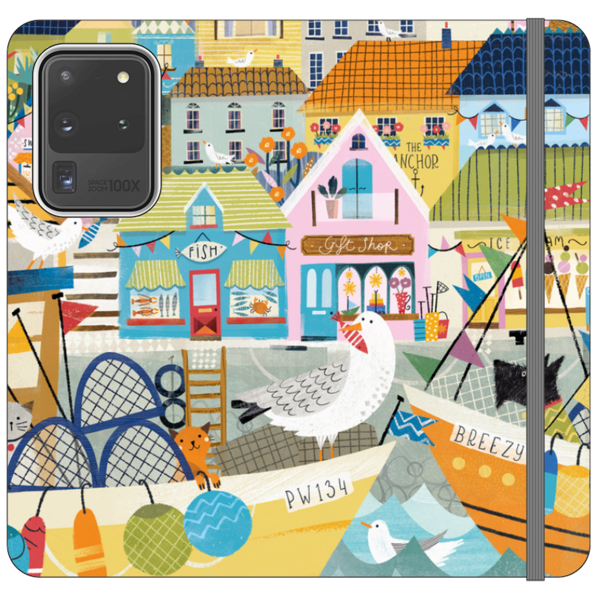 Harbour Wallet Case By Ali Brookes