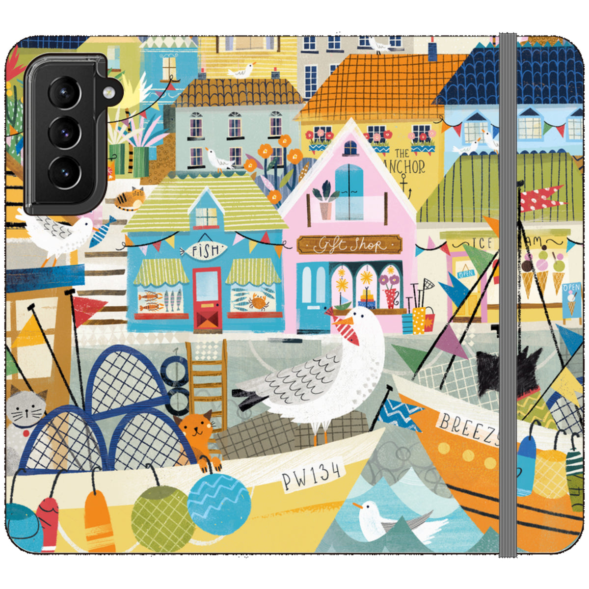 Harbour Wallet Case By Ali Brookes