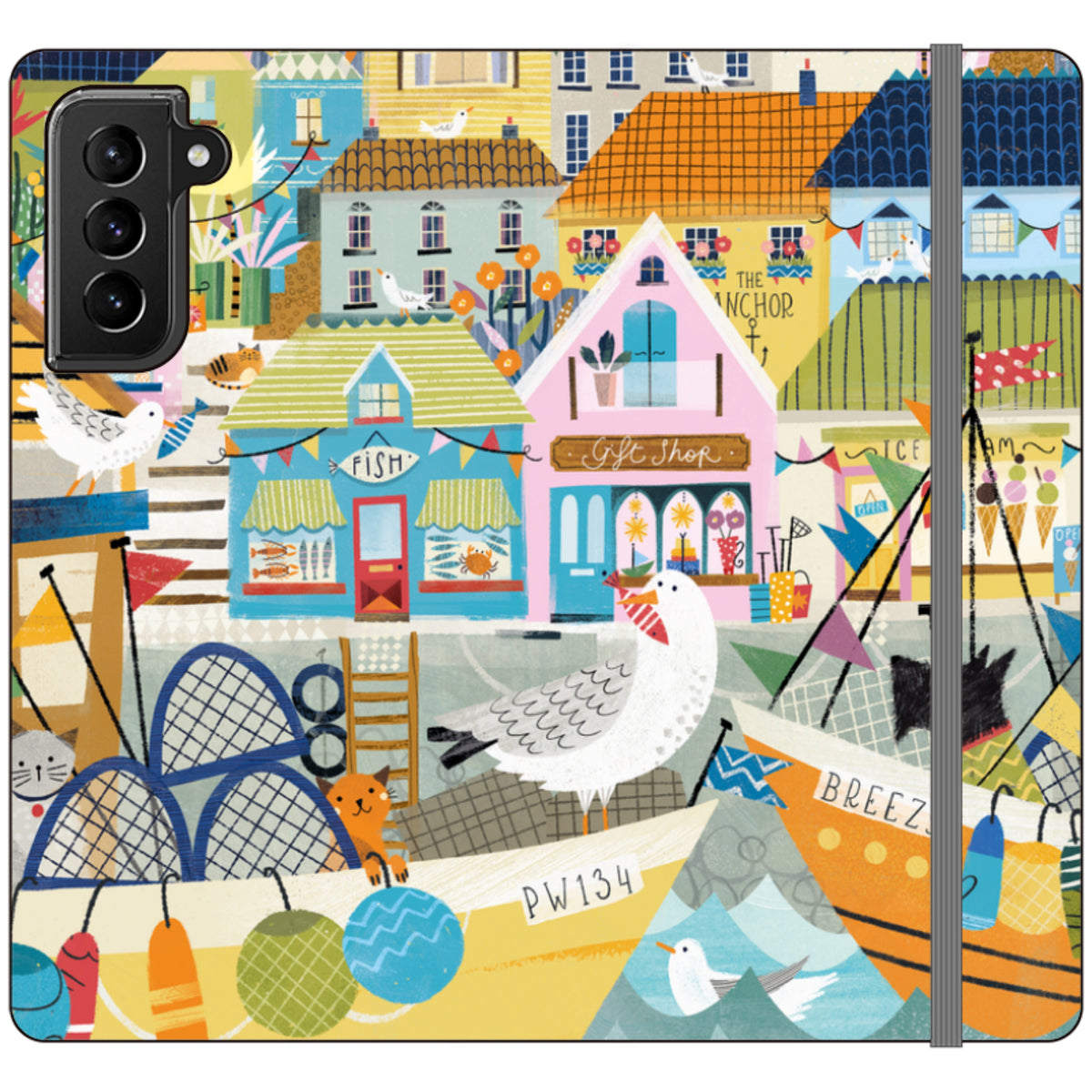 Harbour Wallet Case By Ali Brookes