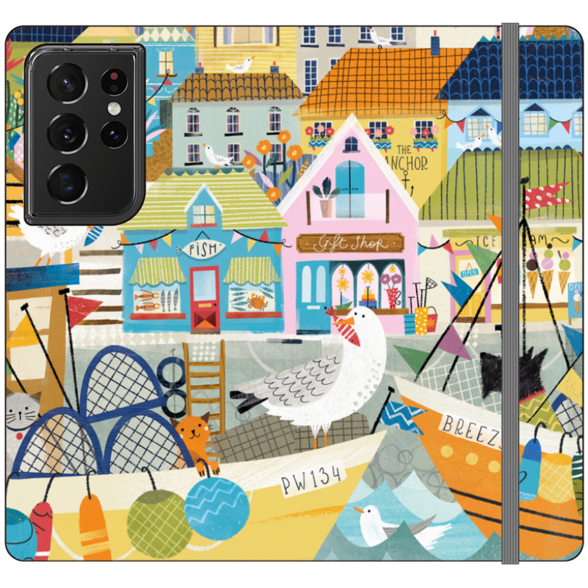 Harbour Wallet Case By Ali Brookes