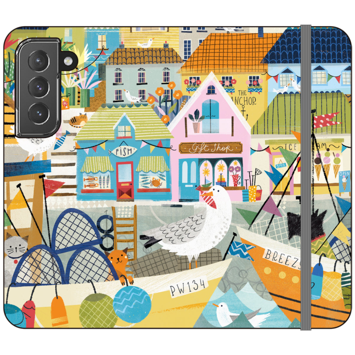 Harbour Wallet Case By Ali Brookes
