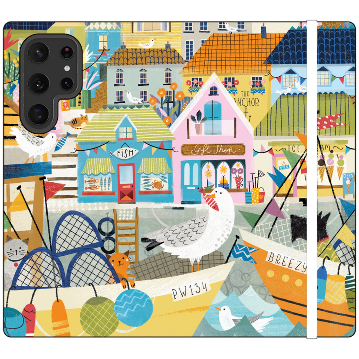 Harbour Wallet Case By Ali Brookes