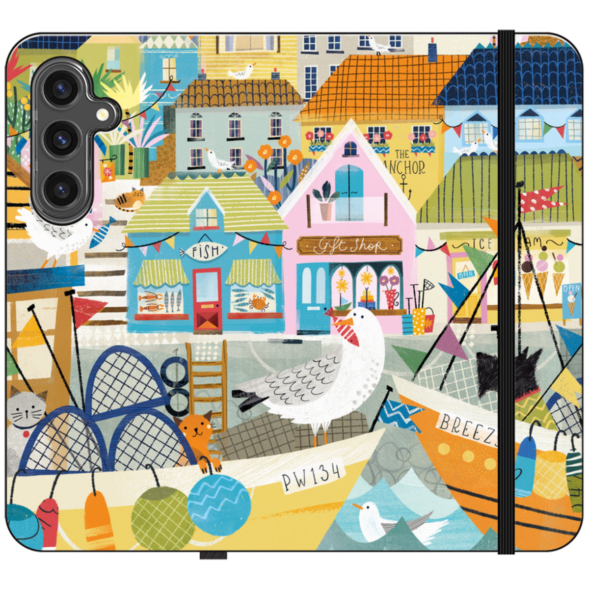 Harbour Wallet Case By Ali Brookes