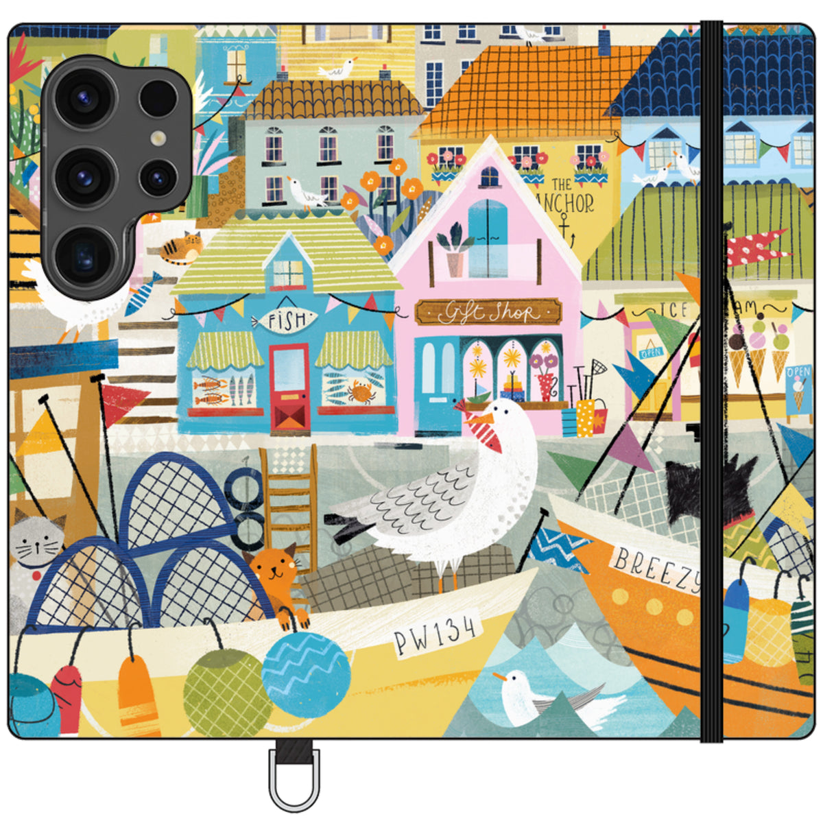 Harbour Wallet Case By Ali Brookes