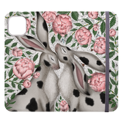 Hares And Peonies By Catherine Rowe Wallet case
