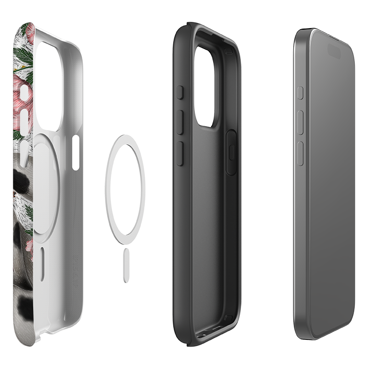 iPhone MagSafe Tough Case -  Hares and Peonies By Catherine Rowe