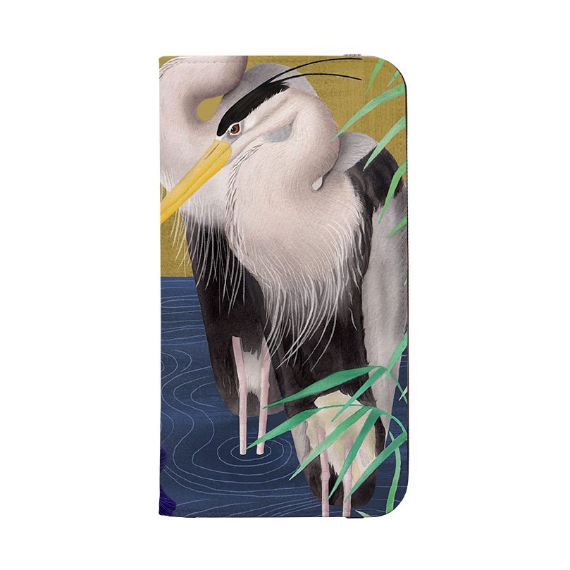 Herons Wallet Case By Bex Parkin