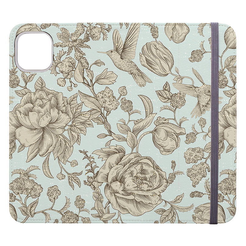 Highgrove Gardens Blue Wallet case