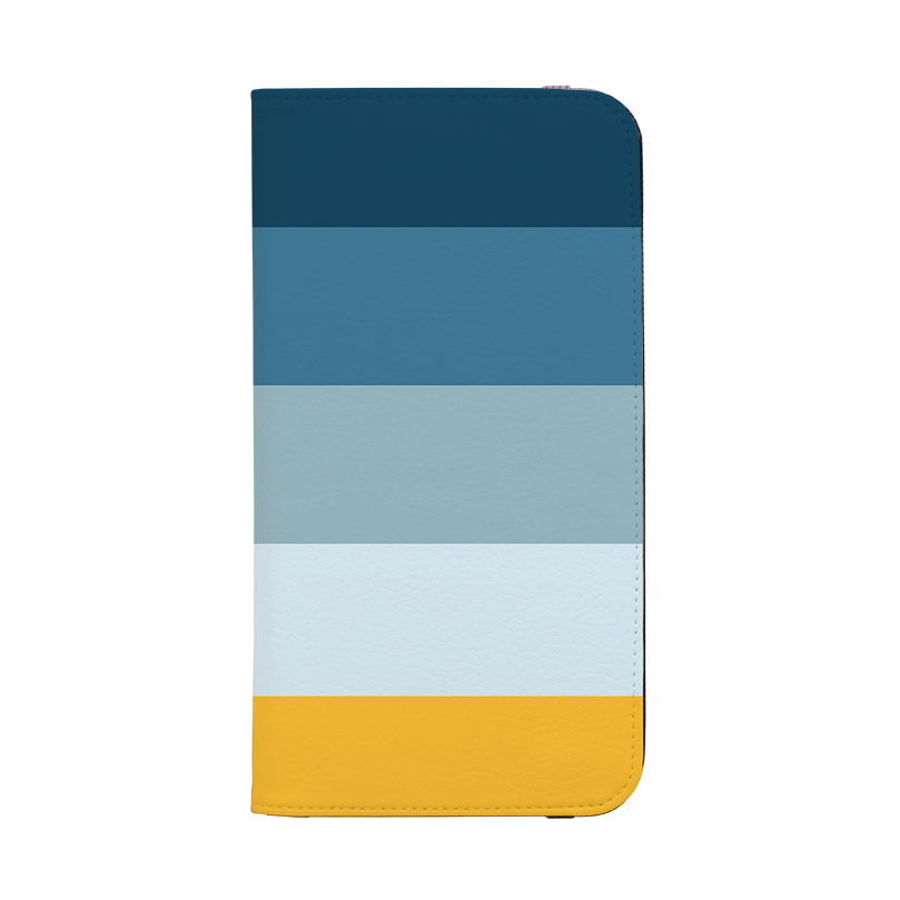Horizontal Stripe Wallet Case Madrid Chroma