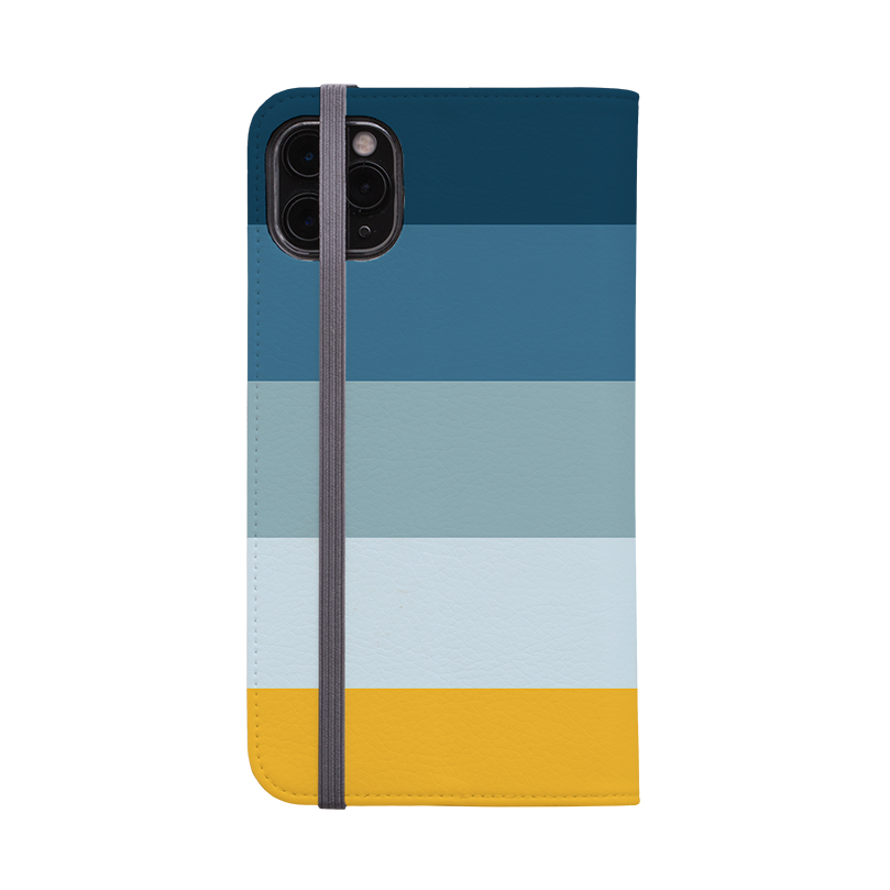 Horizontal Stripe Wallet Case Madrid Chroma