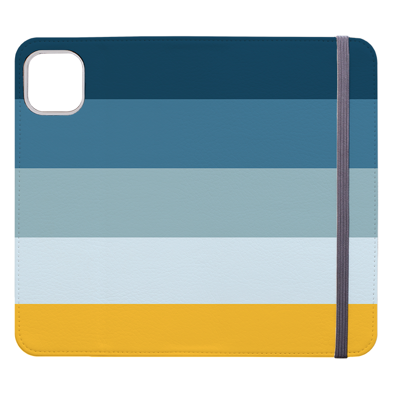 Horizontal Stripe Wallet Case Madrid Chroma