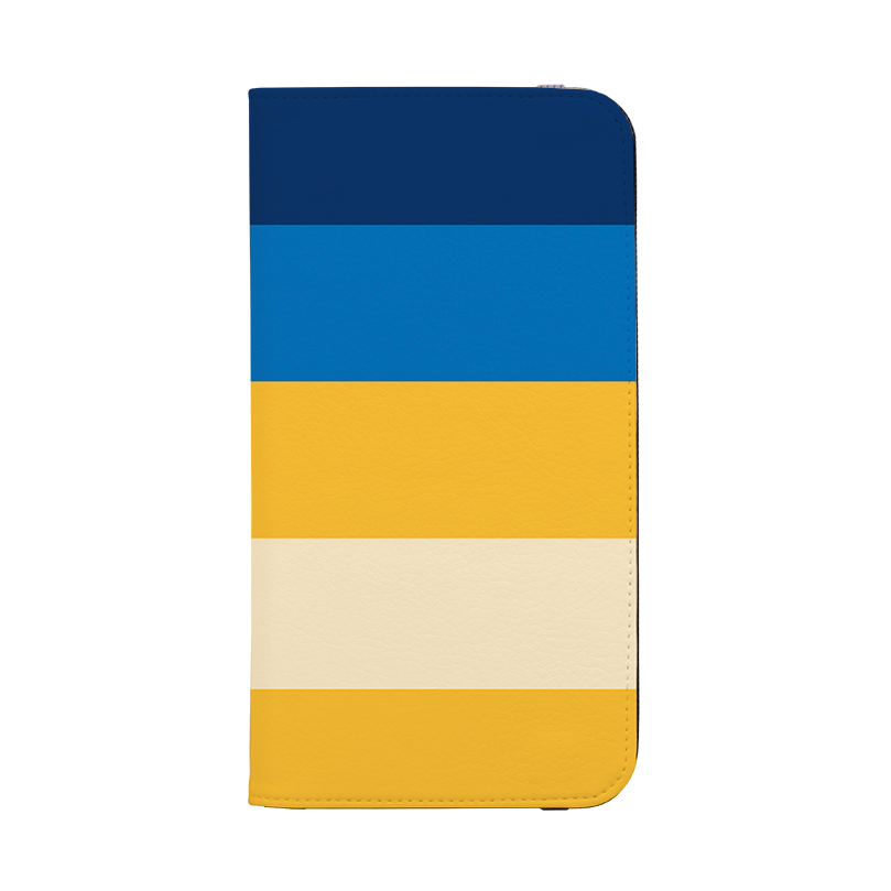 Horizontal Stripe Wallet Case New York Chroma