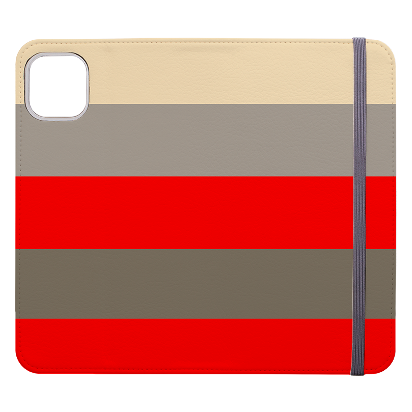Horizontal Stripe Wallet Case Paris Chroma