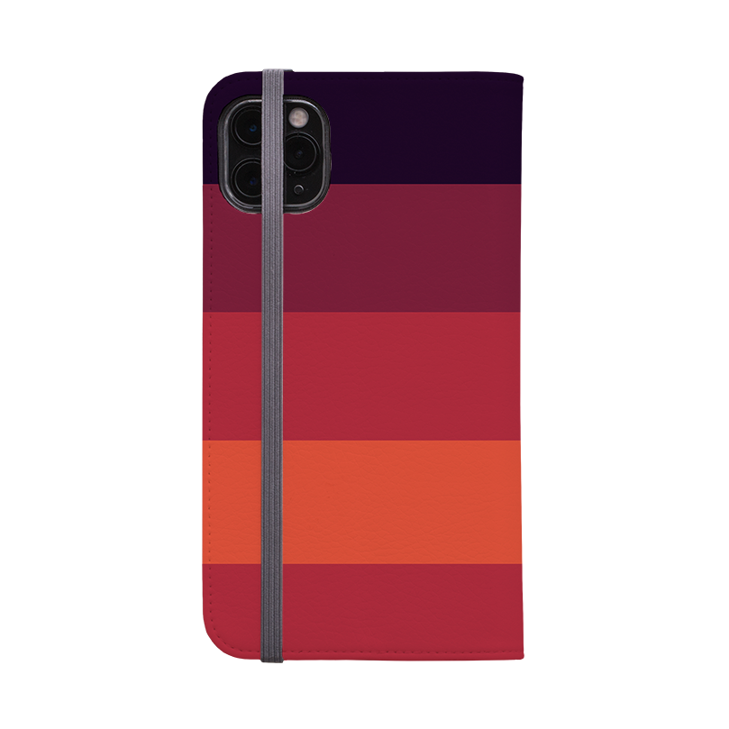 Horizontal Stripe Wallet Case Tokyo Chroma